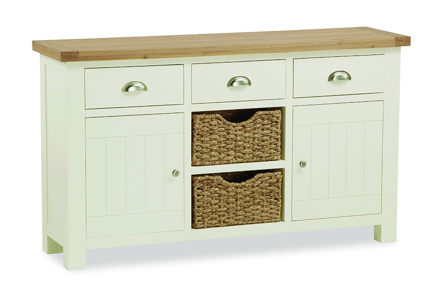 Norfolk Large Sideboard With Baskets Dining Furniture