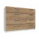 White & Natural Rustic Oak